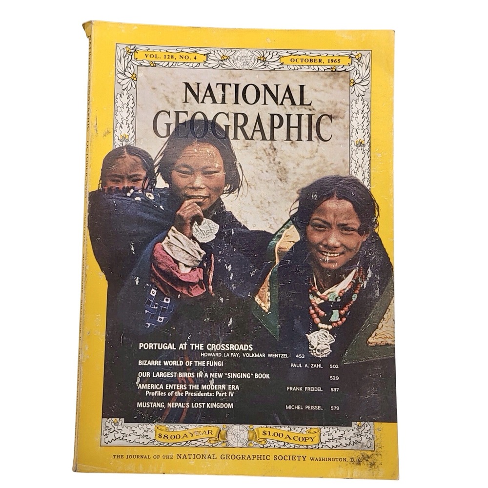 National Geographic Magazine October 1965 Volumeโ 128 Number 4